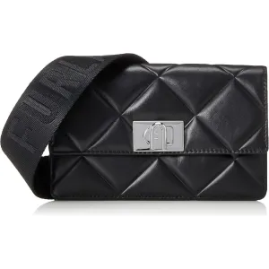 Furla 1927 Quilted Crossbody Bag - Black