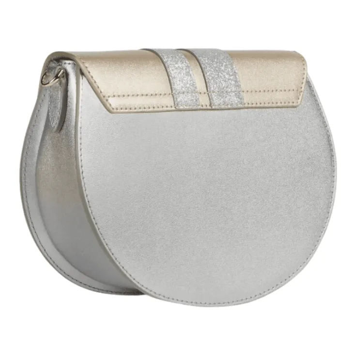 Furla Metropolis Mini Round Crossbody Bag - Platino Light Silver Argento