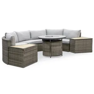 Furniture of America Barbuda GM-104 7 pc Outdoor Living Room Set