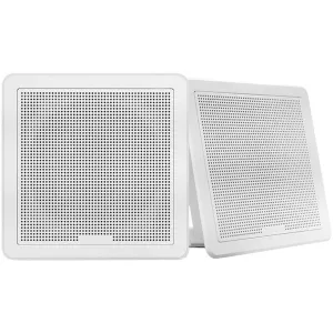 Fusion 7.7" F/M Square Speakers White 200 Watt