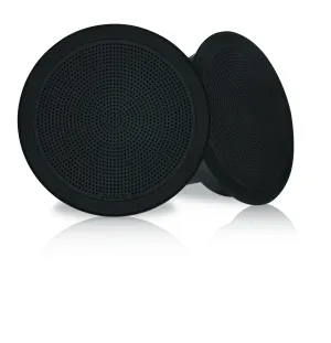 Fusion FM-F65RB 6" Black Round Flush Mount Speakers