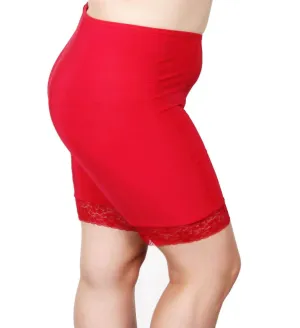 Fusion Moisture Wicking Anti Chafing Shortlette Slipshort 9" | Red