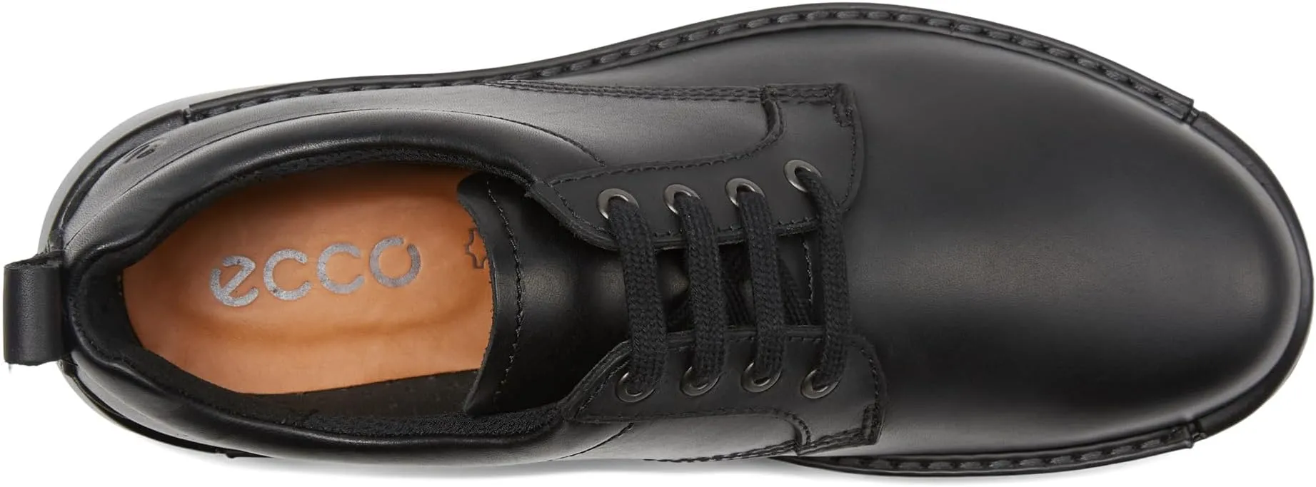 Fusion Plain Toe Tie ECCO Oxfords, black