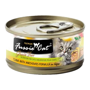 Fussie Cat Black Label Tuna with Anchovy in Aspic 80g