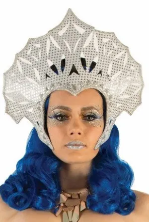 Futuristic Headpiece Silver