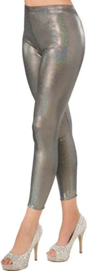 Futuristic Leggings Silver