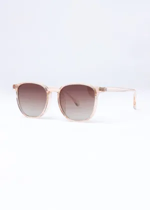 Fuzz Peach Unisex Oval Sunglasses