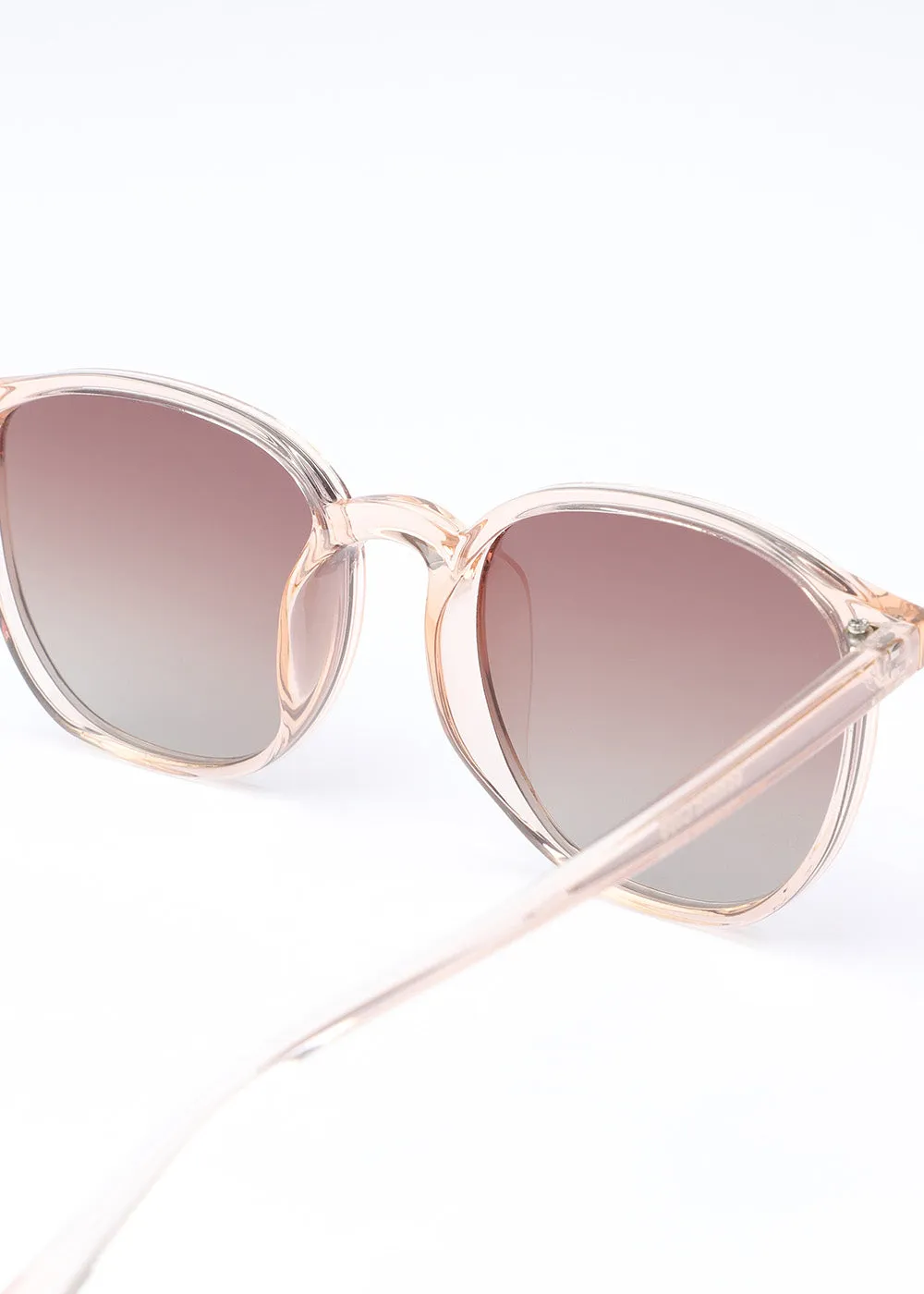 Fuzz Peach Unisex Oval Sunglasses