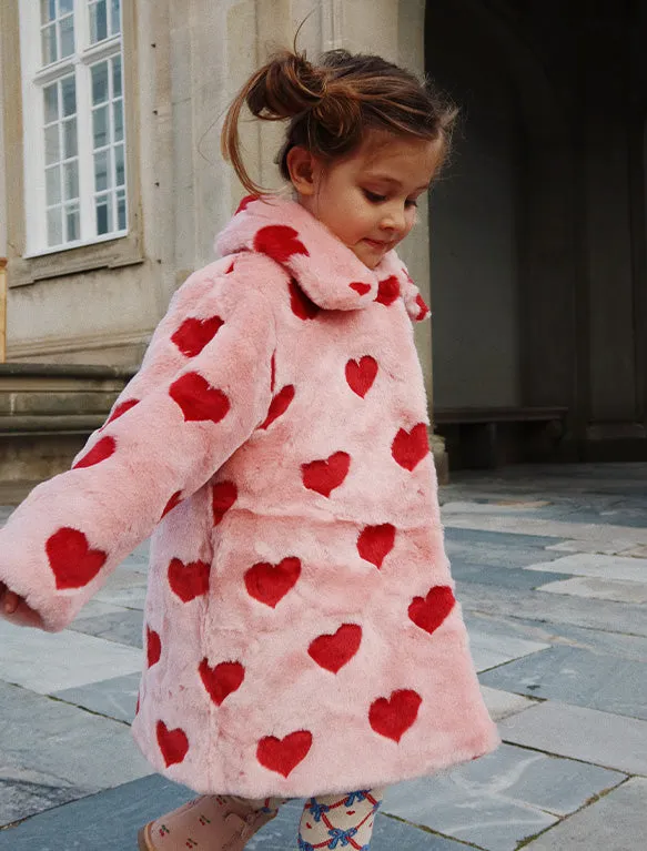 Fuzzie Coat in Coeur