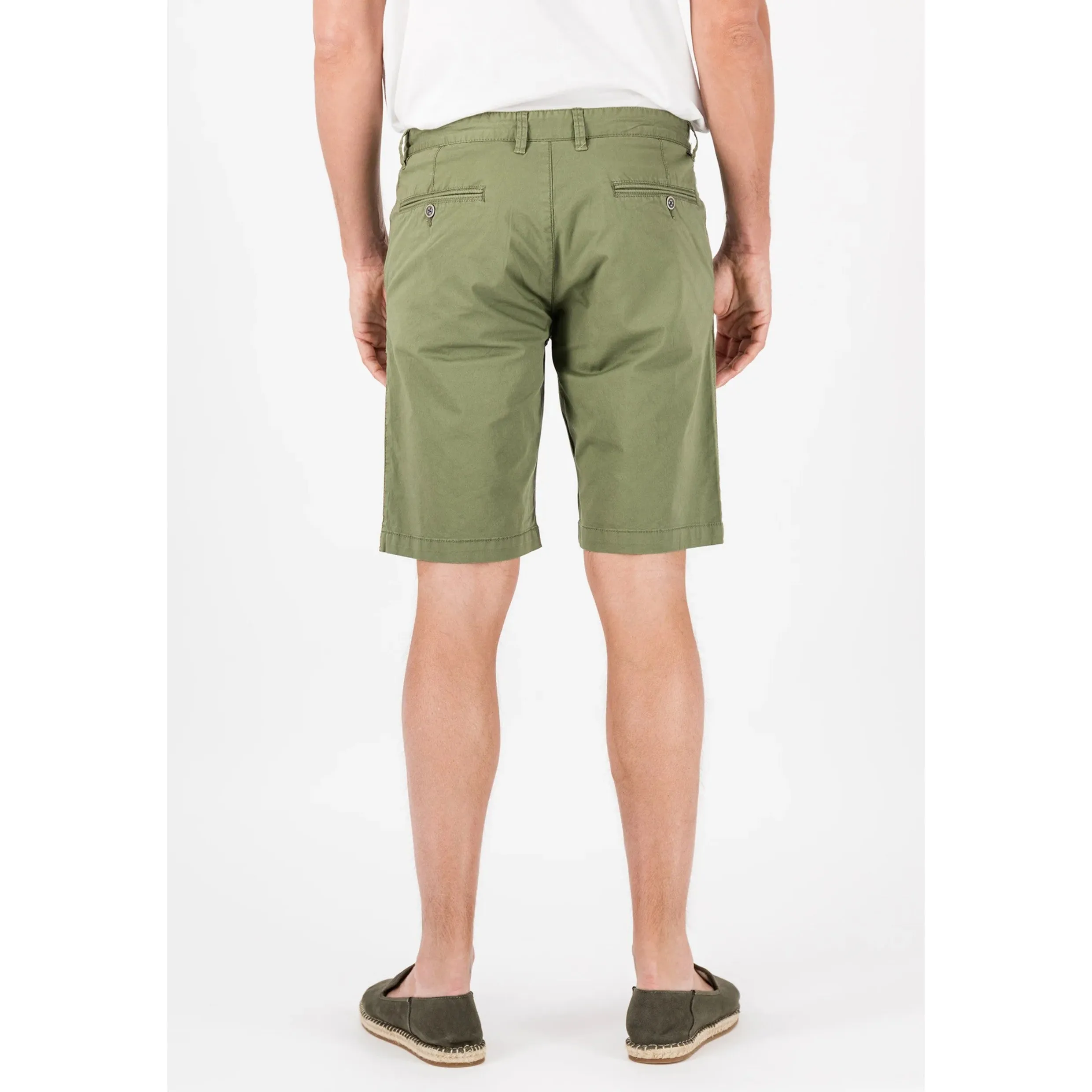 Fynch-Hatton Casual Fit Stretch Chino Shorts 14132810 Dusty Olive