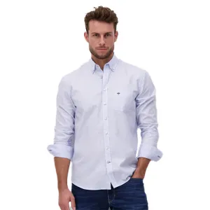 Fynch Hatton light blue check shirt