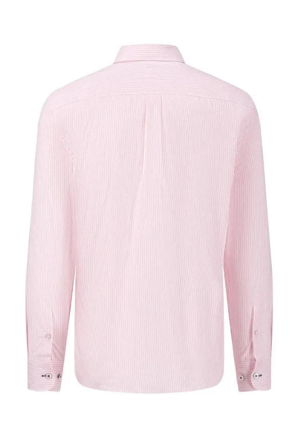 Fynch Hatton - Oxford Shirt, Pink Stripe