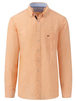 FYNCH HATTON Pure Linen Shirt - Men's – Papaya