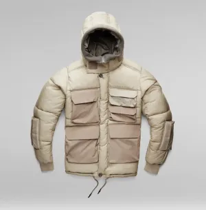 G-Star FIELD HOOD PUFFER JACKET Men’s - LIGHT TOGGEE BEIGE