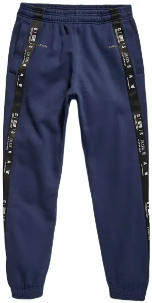 G Star Raw Mens Sport Stripe Sweatpant Sartho Blue