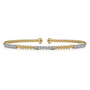 Gabriel & Co. Bujukan Triple Diamond Bar Diamond Bracelet