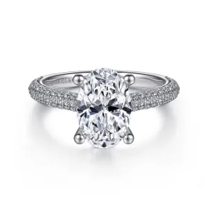 Gabriel & Co. "Brexley" Classic Diamond Halo Engagement Ring