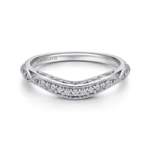 Gabriel & Co. "Jaelyn" Victorian Style Diamond Wedding Band