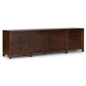 Gaines Media Console, Aged Pine