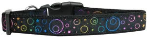 Galactic Shimmer Nylon Dog Collar Sm