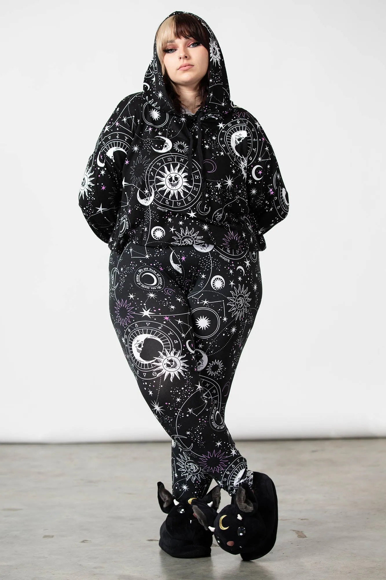 Galaxy Cropped Hoodie