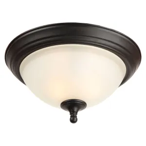 Galveston Matte Black Flush Mount Ceiling Light Fixture : 20-9892