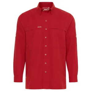 Gameguard Men's Microfiber Longsleeve Crimson Shirt - Extra Big