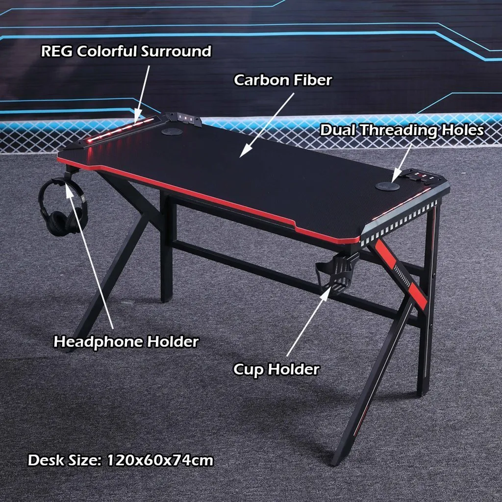 Gaming Desk Desktop PC Computer Desks Desktop Racing Table Office Laptop Home AU