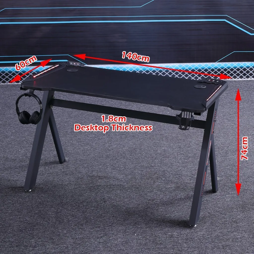 Gaming Desk Desktop PC Computer Desks Desktop Racing Table Office Laptop Home AU