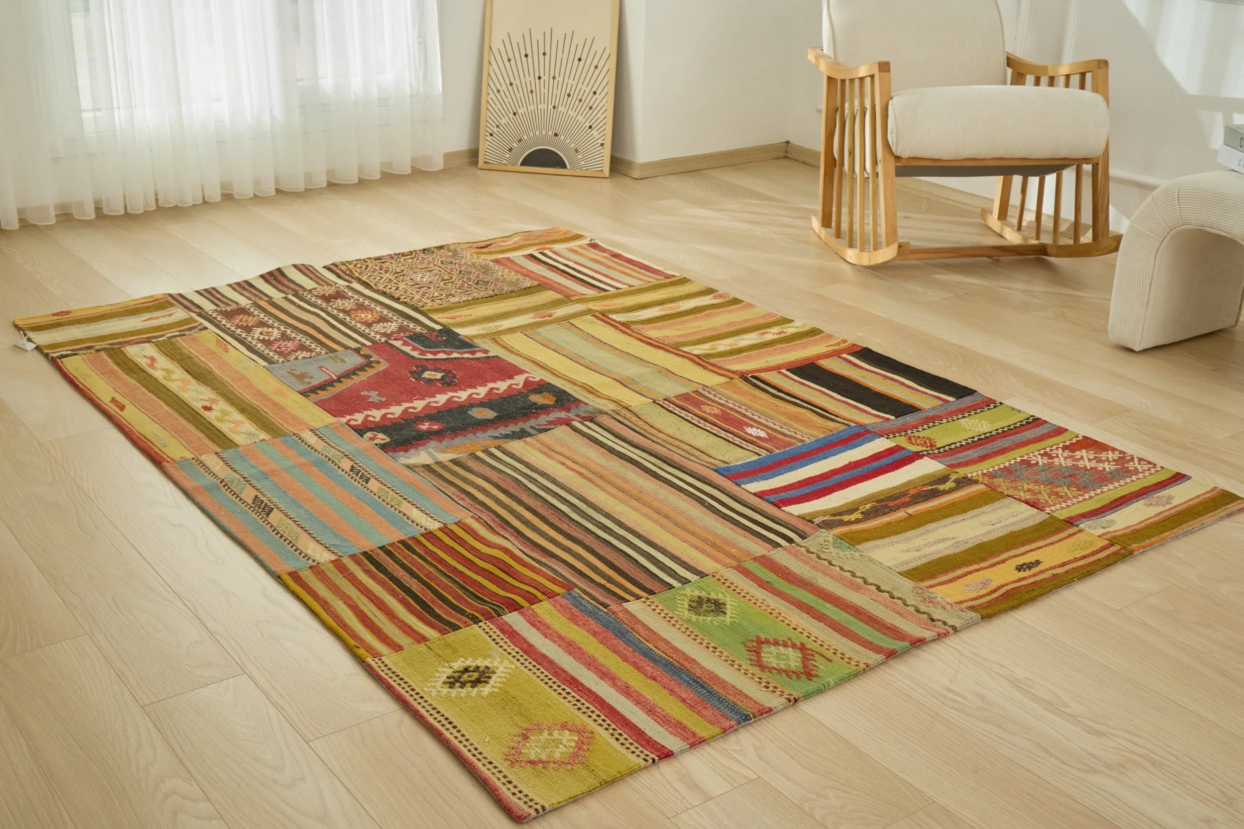 Ganah - Vintage Turkish Patchwork Rug