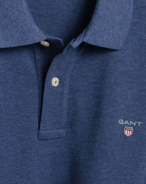 GANT - Original Piqué Polo Shirt in Marine Melange (S & M Only)