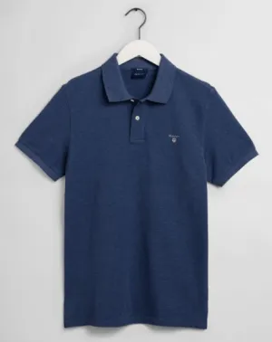 GANT - Original Piqué Polo Shirt in Marine Melange (S & M Only)