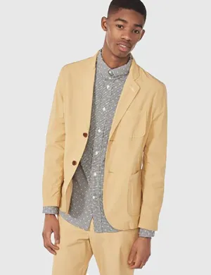 Gant Rugger Cotton Blazer Jacket - Warm Almond