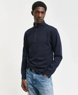 GANT - Sacker Rib Half Zip, Evening Blue