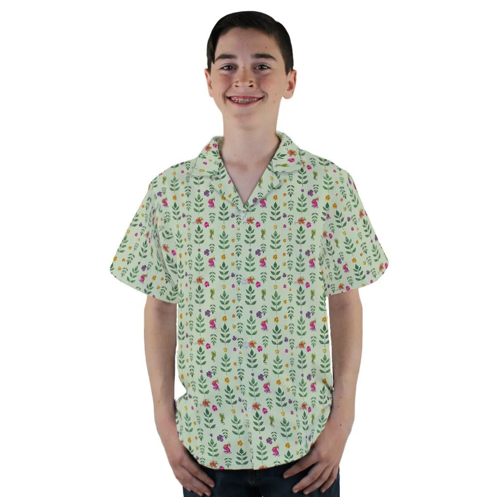 Garden Dragons Fantasy Youth Hawaiian Shirt