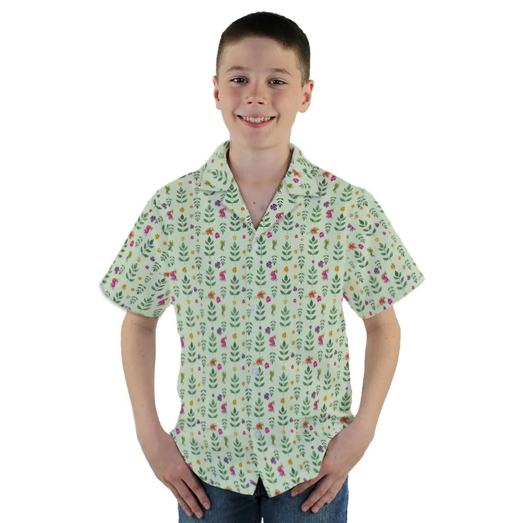 Garden Dragons Fantasy Youth Hawaiian Shirt