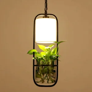 Garden Flowers and Plants Chandelier Dining Room Bedroom Creative Cloth Cover Corridor Bar Balcony Iron Water Chandelier