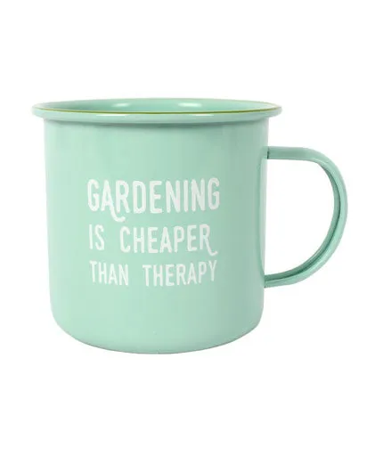 Garden therapy Enamel Mug - Mint