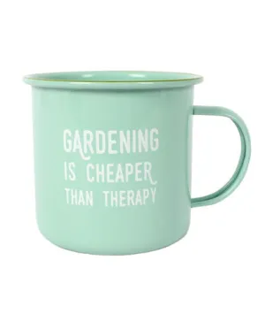 Garden therapy Enamel Mug - Mint