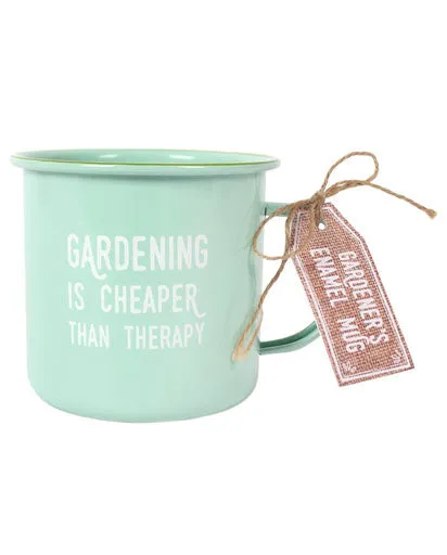 Garden therapy Enamel Mug - Mint