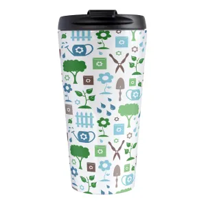 Gardening Pattern Travel Mug