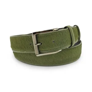 Garland Olive Pony Hair Gunmetal Roller Belt