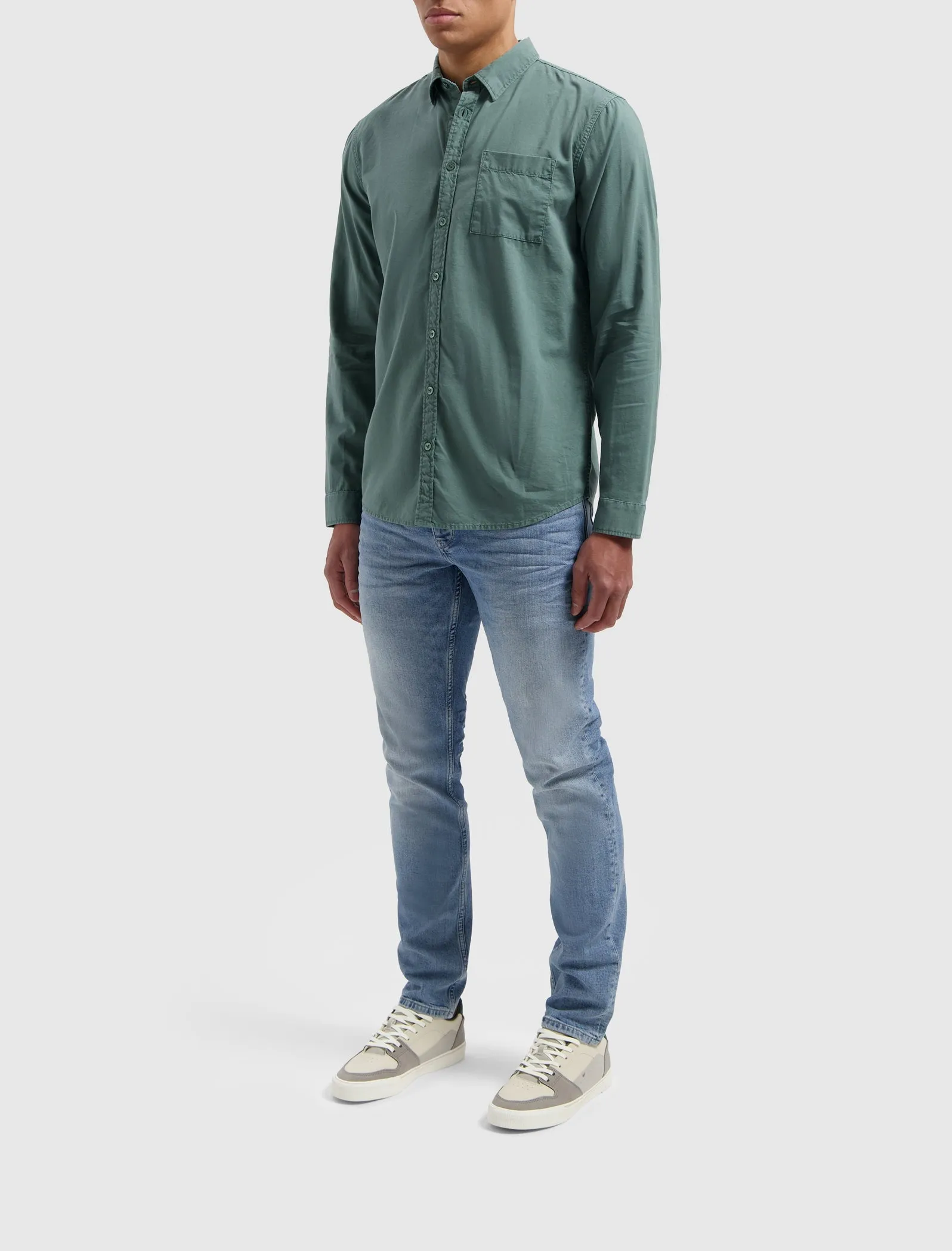 Garment Dye Shirt | Faded Green