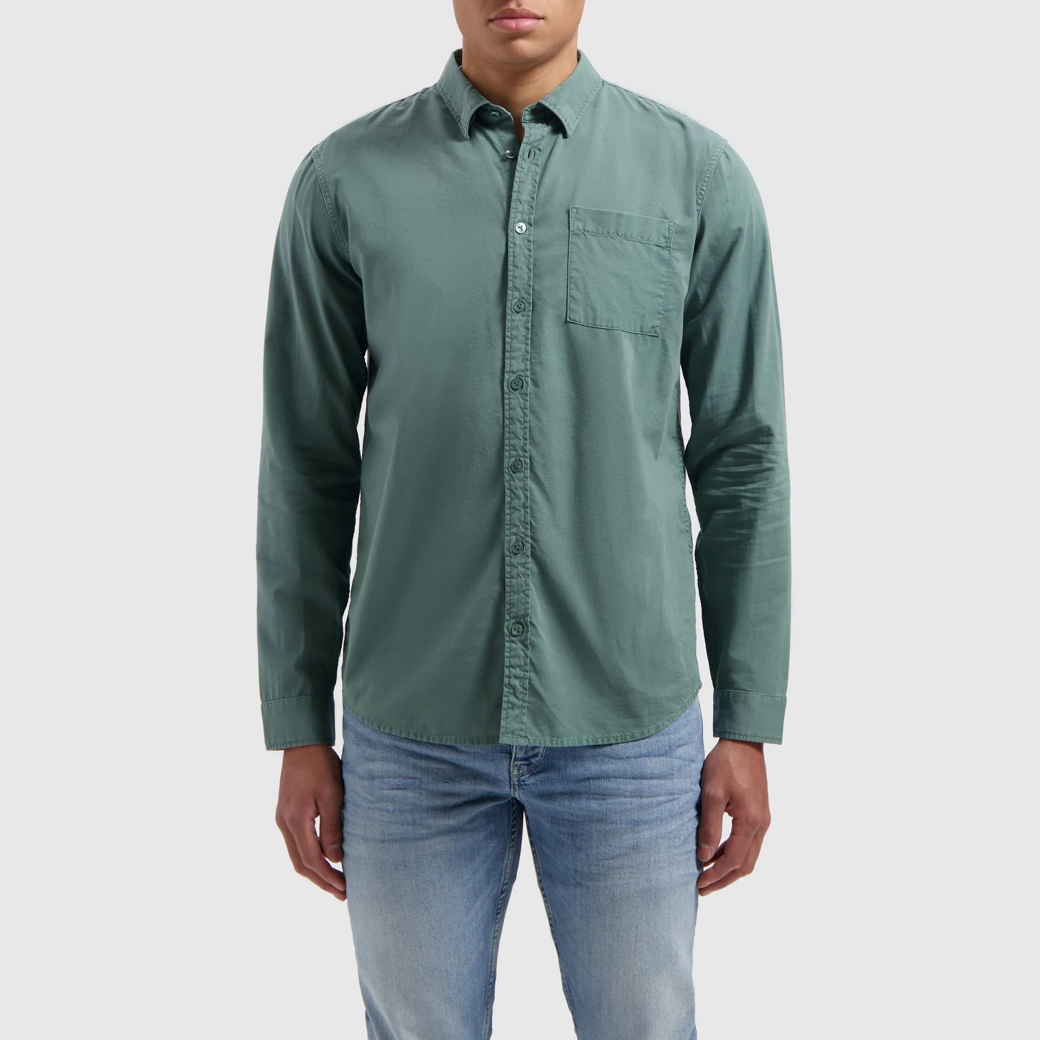 Garment Dye Shirt | Faded Green