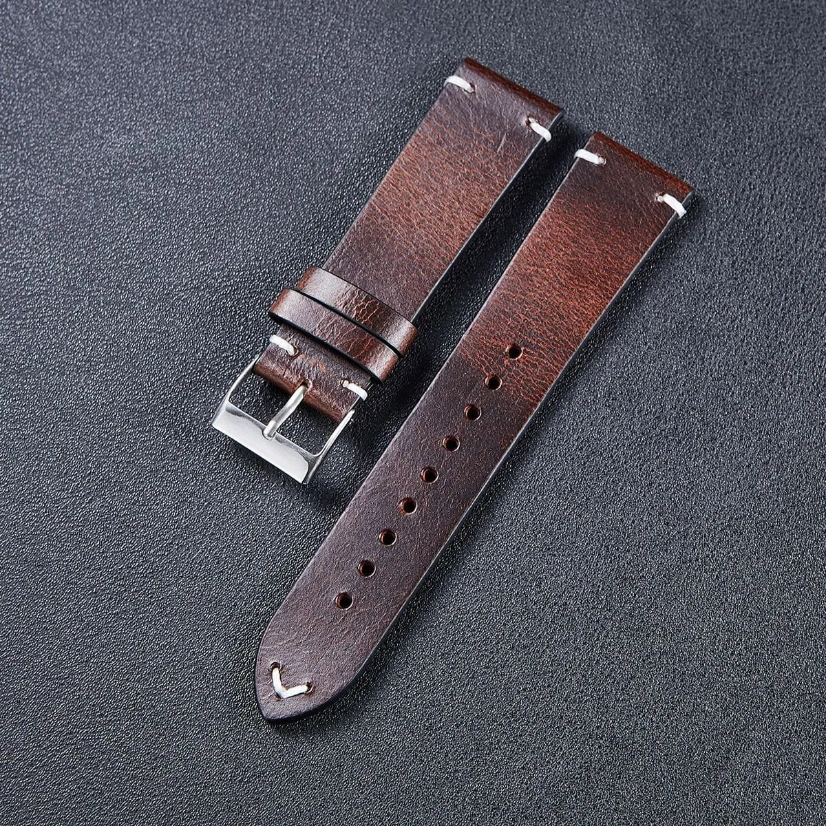 Garmin Descent MK 1 Vintage Oiled Leather Watch Straps