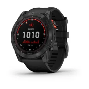 Garmin Fenix 7X Solar Premium Multisport Gps Watch Slate Gray With Black Band 010-02541-01