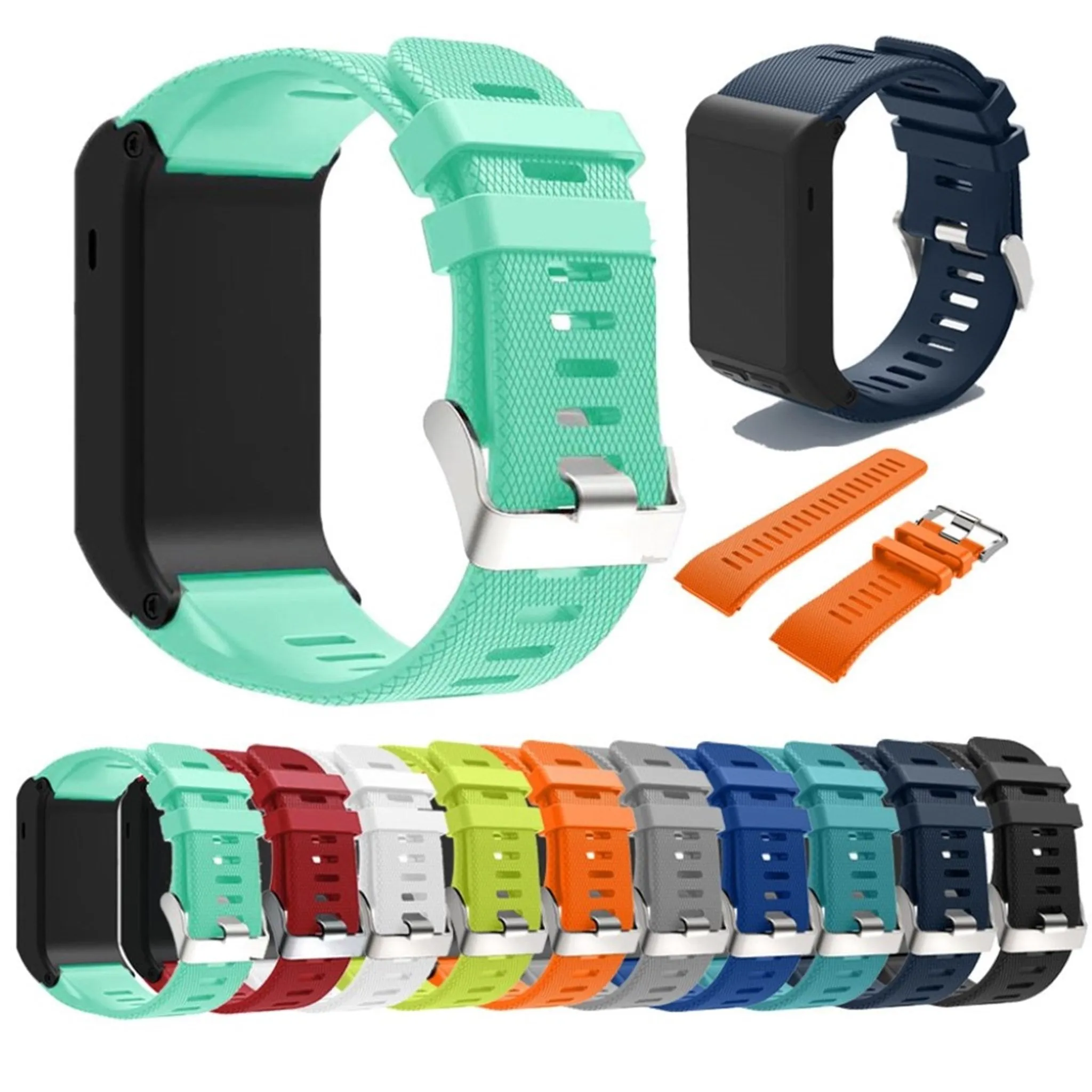 Garmin Vivoactive HR silicone sport style watchband - Cyan