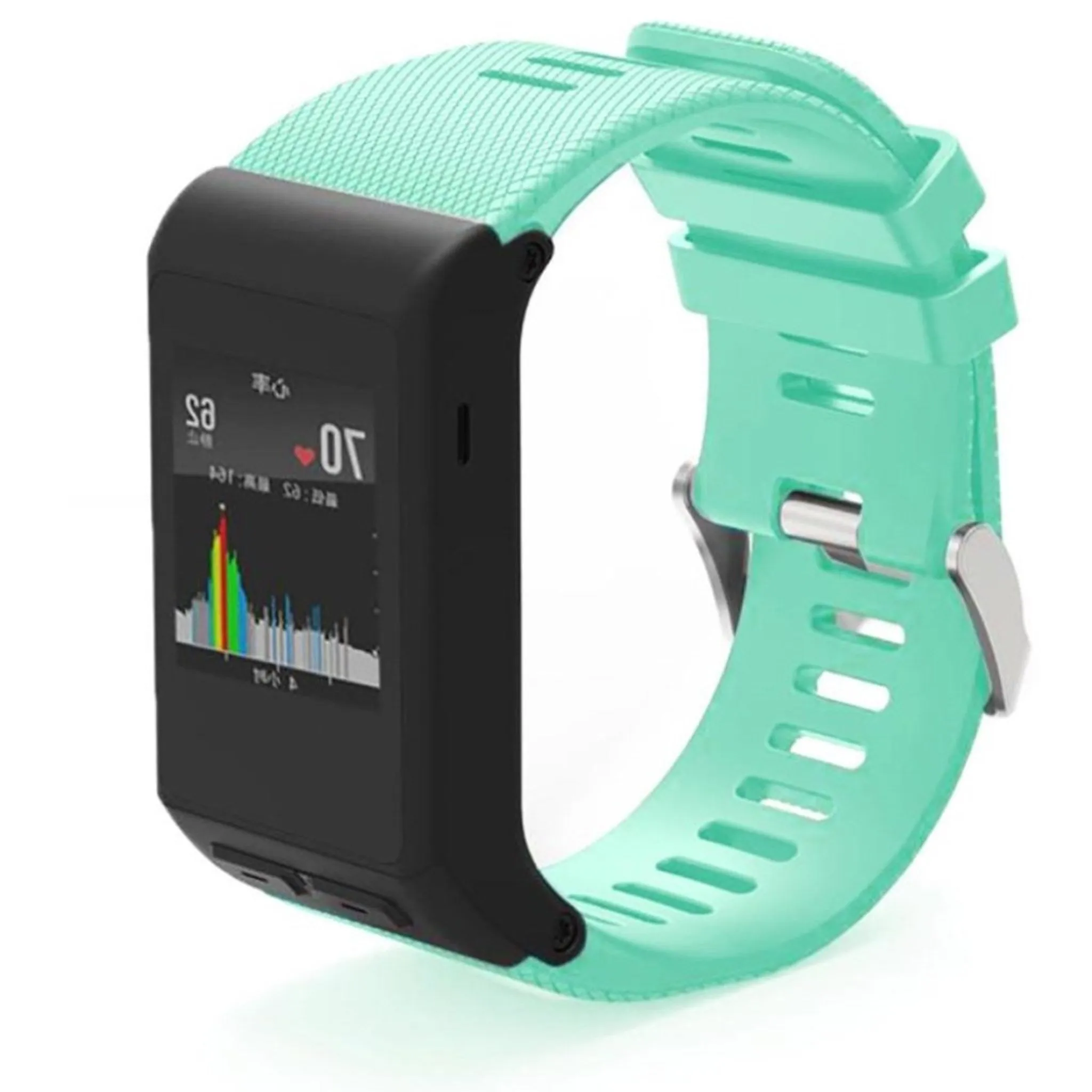 Garmin Vivoactive HR silicone sport style watchband - Cyan