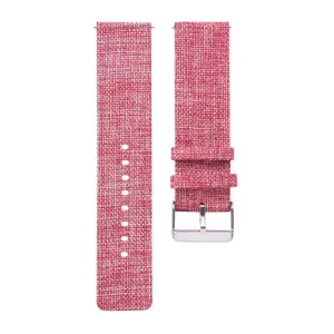 Garmin Vivomove HR nylon canvas watch band replacement - Rose