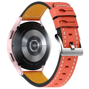 Garmin Vivomove Luxe cowhide leather watch strap - Orange